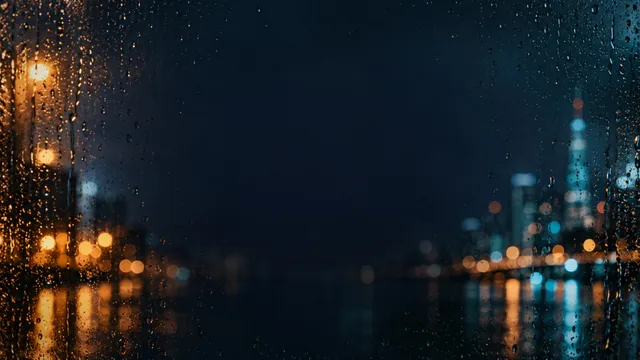 Rain Bokeh Night, a water worship background