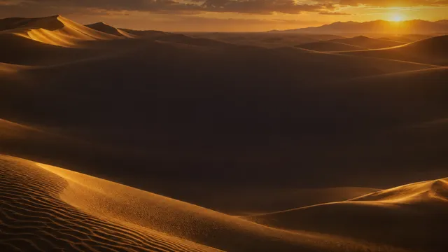 Desert Dunes Gold, a landscape worship background