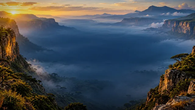 Rift Valley Mist, a landscape worship background