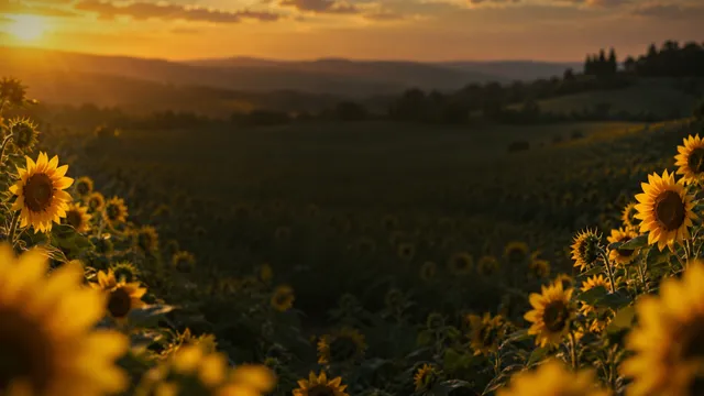 Sunflower Glow, a landscape worship background