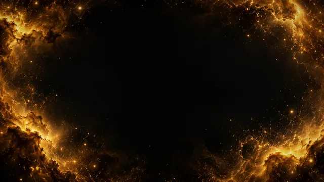 Golden Galaxy Dust, a night & space worship background