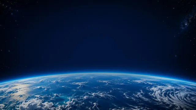 Earth Horizon Glow, a night & space worship background