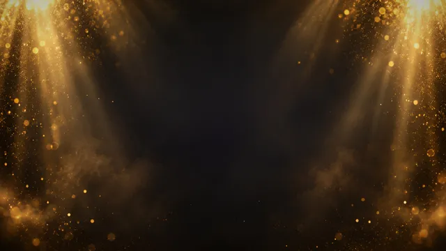 Golden Dust Beams, a light & bokeh worship background