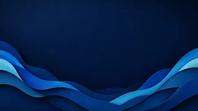 Papercut Waves Blue, a gradient & liquid worship background