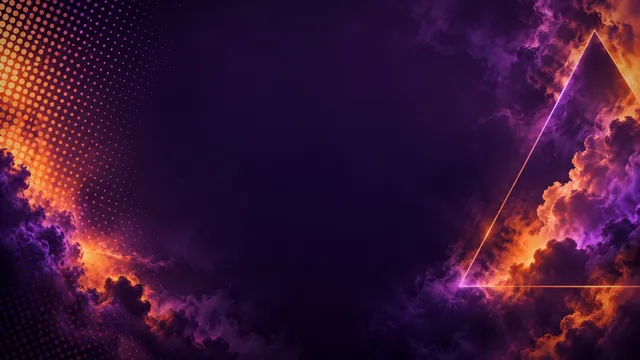 Halftone Triangle, a geometric worship background