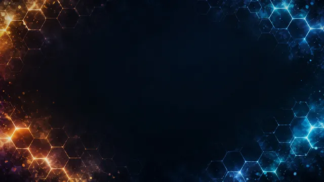Hex Grid Glow, a geometric worship background