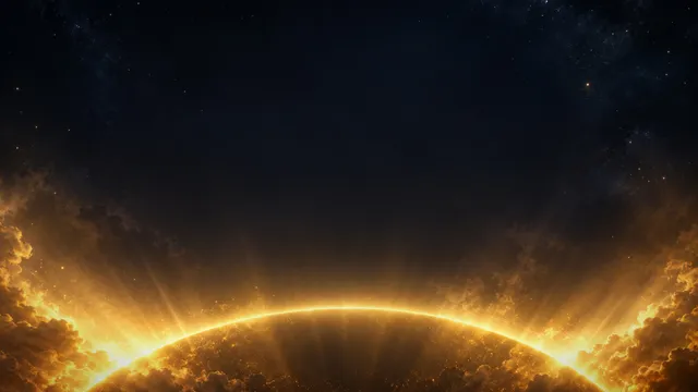 Sunrise Halo, a rings worship background
