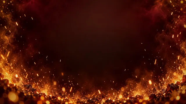 Gold Embers Rising, a particles worship background