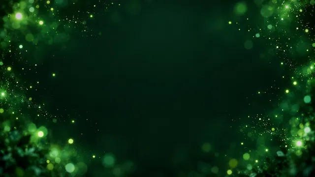 Emerald Fireflies, a particles worship background
