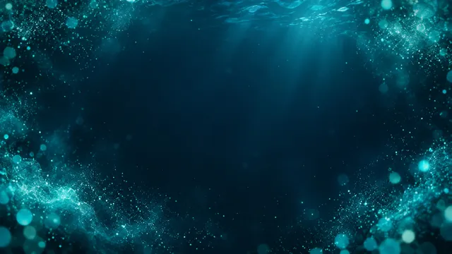 Teal Dust Motes, a particles worship background