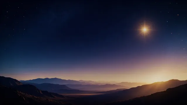 Star Over Bethlehem Hills, a advent & christmas worship background