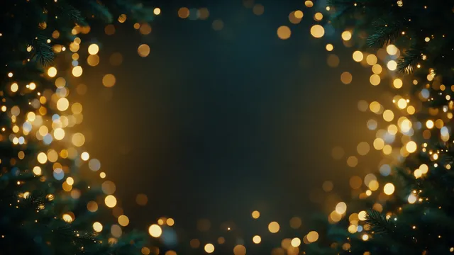 Christmas Tree Lights Bokeh, a advent & christmas worship background