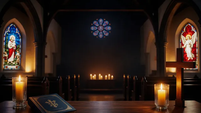 Upper Room Candlelight, a lent & holy week worship background