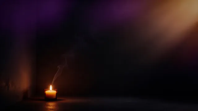 Tenebrae Candle Dark, a lent & holy week worship background