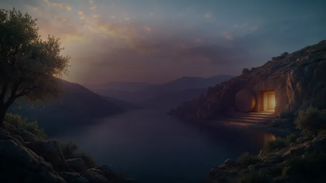 Empty Tomb Dawn, a easter & pentecost worship background