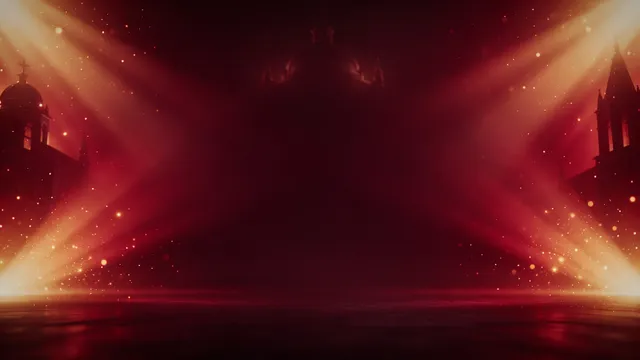 Spirit Light Red Gold, a easter & pentecost worship background