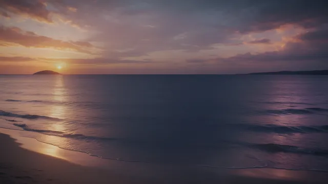 Summer Beach Sunset, a seasons worship background