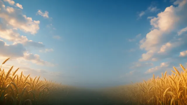 Golden Wheat Summer Sky, a seasons worship background