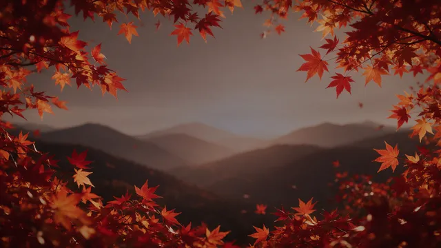 Autumn Maple Glow, a seasons worship background