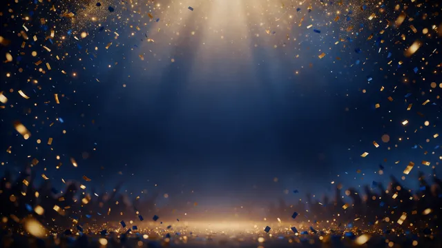 Graduation Gold Confetti, a occasions worship background