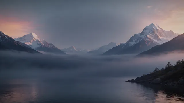 Alpine Dawn Peaks, a mountains worship background