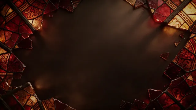 Stained Glass Crimson, a stained glass worship background