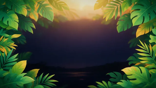 Jungle Leaves Bright, a kids & youth worship background