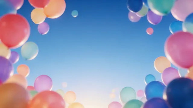 Balloons Sky, a kids & youth worship background