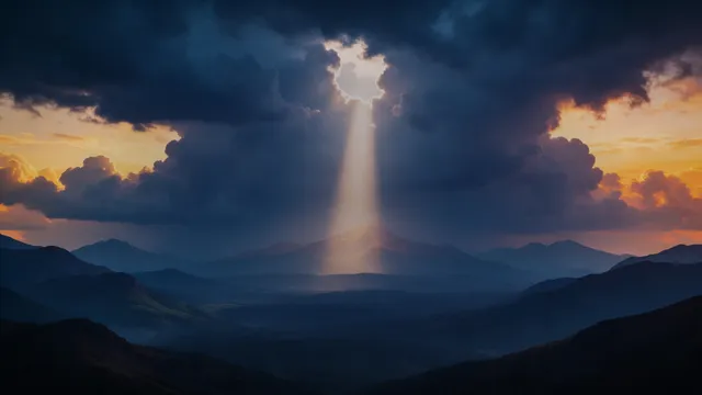 Faith Mountain Light, a worship moods worship background