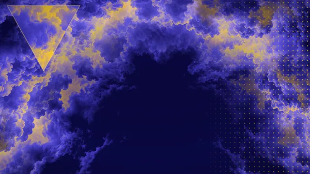 Indigo Gold Storm, a cloud gradient worship background