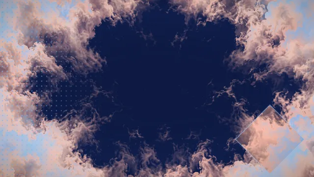 Peach Blue Billow, a cloud gradient worship background