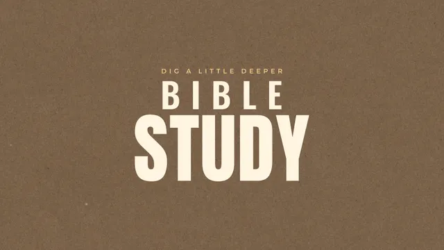 Bible Study Brown Paper, a sermon title slide