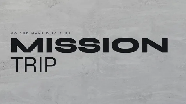 Mission Trip Light Concrete, a sermon title slide