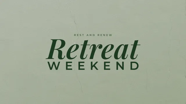 Retreat Weekend Sage, a sermon title slide