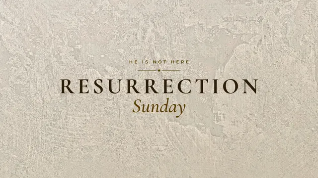 Resurrection Sunday Plaster, a sermon title slide