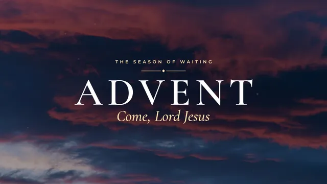 Advent Dramatic Dusk, a sermon title slide