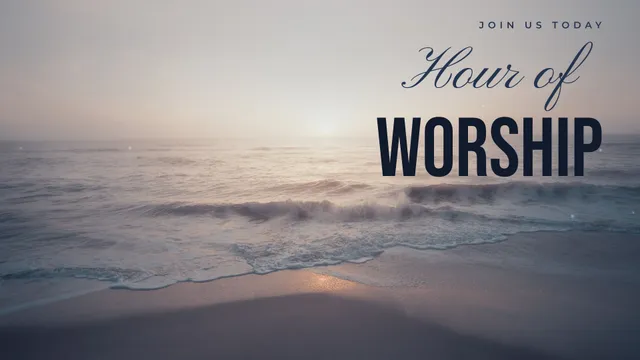 Hour Of Worship Shore, a sermon title slide