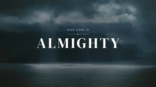 Almighty Storm Light, a sermon title slide