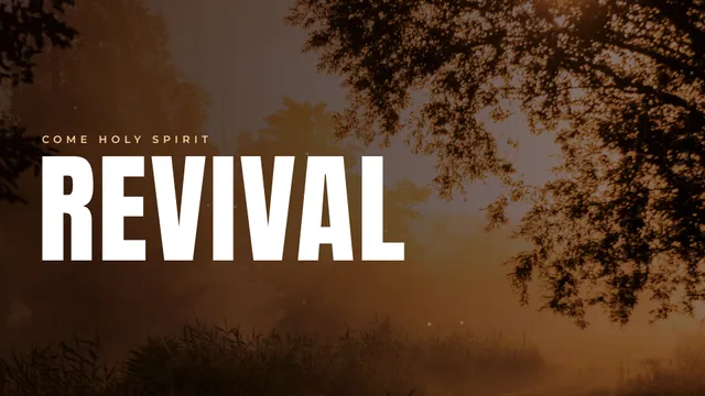 Revival Fire Haze, a sermon title slide