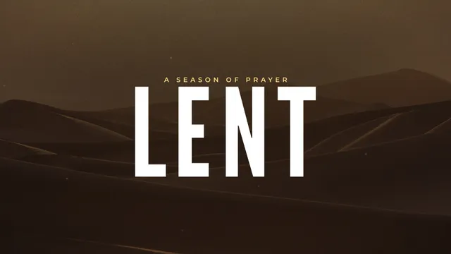 Season Of Lent, a sermon title slide