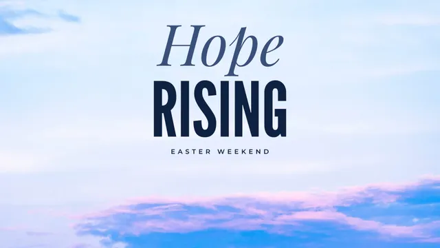 Hope Rising Summit, a sermon title slide