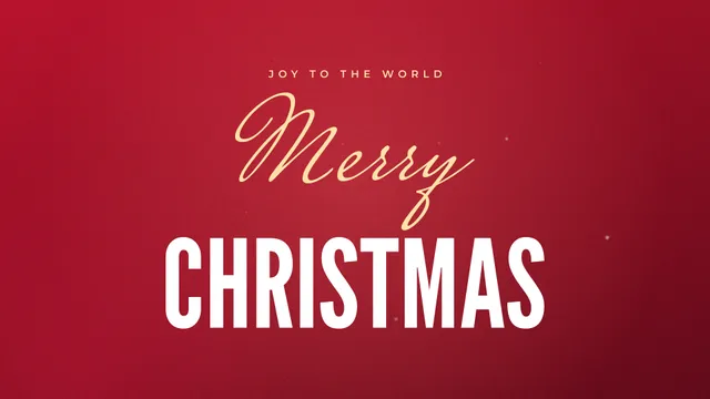 Merry Christmas Crimson, a sermon title slide