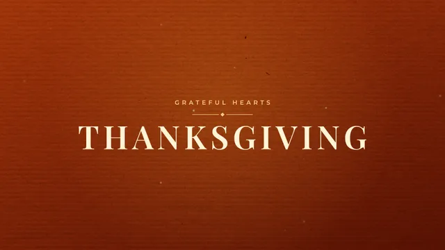 Thanksgiving Harvest Gold, a sermon title slide