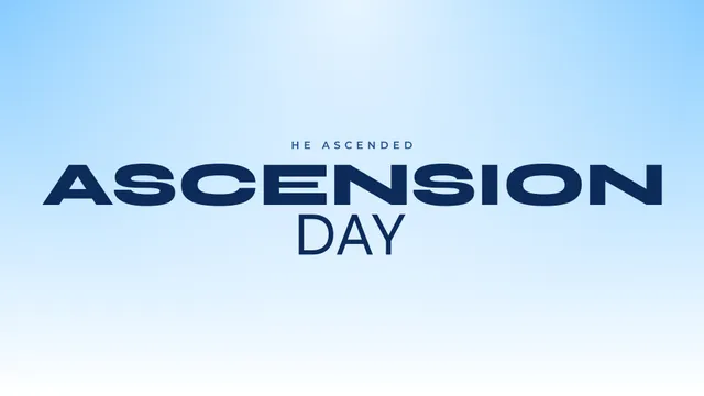 Ascension Day Sky Gradient, a sermon title slide